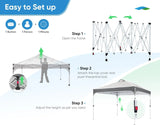 Grey 10x10 event tent set up guide#color_dark grey&grey