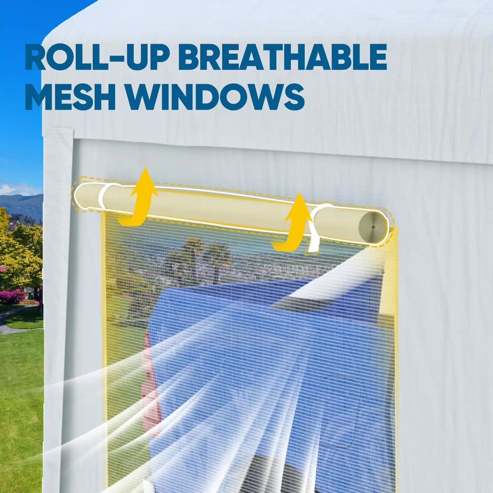 Roll-up Ventilated Windows Sidewall#color_white