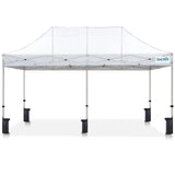 10'x20' Heavy Duty Pop up Canopy White#style_10x20 No Sidewall-White