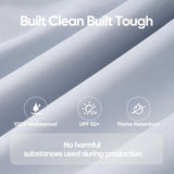 waterproof, UV-resistant material#style_10x20 No Sidewall-White
