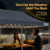 Versatile All-weather Protection#style_10x20 No Sidewall-White