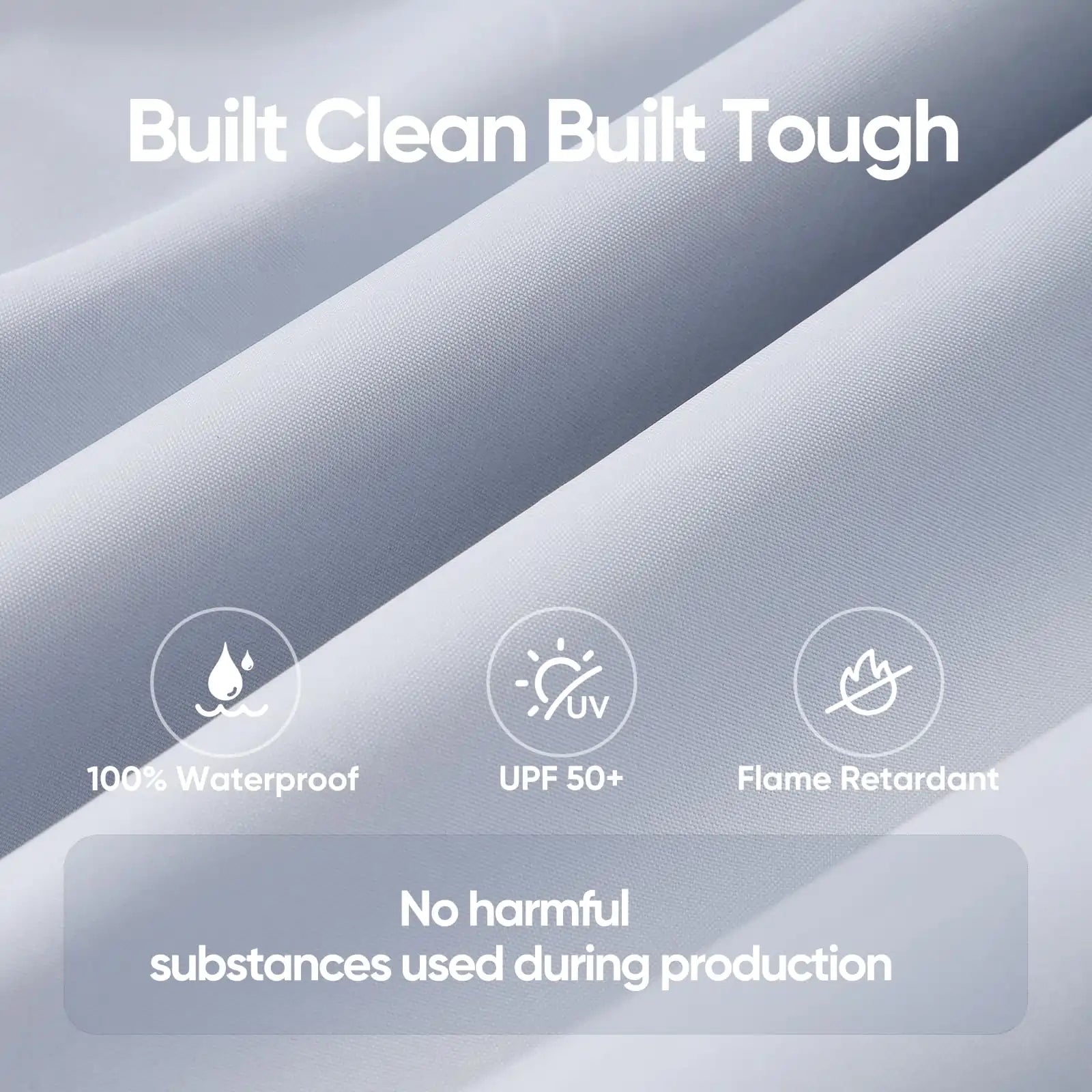 waterproof and UV-resistant#style_10x20 With 1 Sidewall-White