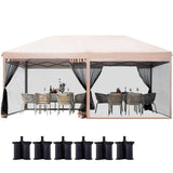 10' x 20' Pop Up Screen Canopy with Netting