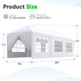 10x30 Party Tent Size#style_regular