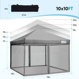 Mosquito Netting 10x10FT Gray Size#color_gray