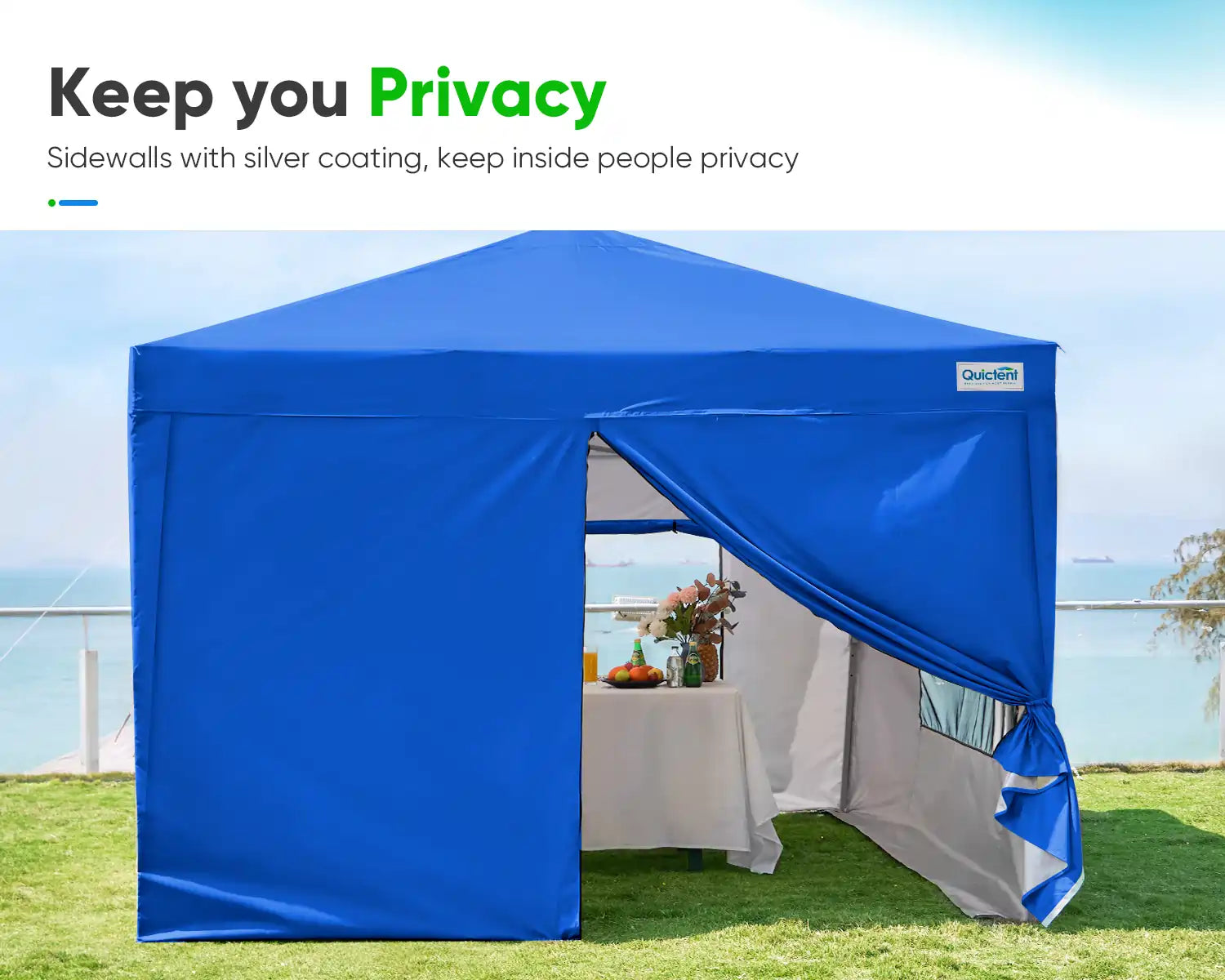 blue canopy removable sidewalls#color_royal blue