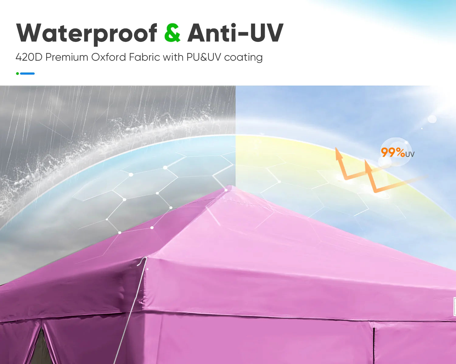 Pink 10x10 canopy#color_pink (Upgraded)