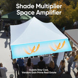 Shade Multiplier#style_10x10 With Awning-White