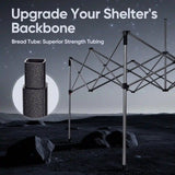 Upgraded your shelter's backbone#style_10x10 With Awning-White