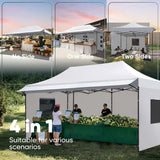 perfect for camping trips, music festivals, and tailgate parties#style_10x20 With Awning-White