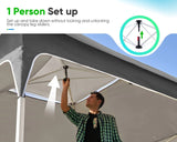 Grey 12x12 canopy center lock#color_dark grey&grey
