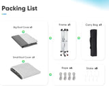 Grey 12x12 canopy tent packing list#color_dark grey&grey