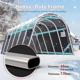 UPGRADED Oval Shape Steel Tube#size_12'x20'