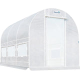 12' x 7' x 7' Tunnel Greenhouse - White#color_white (with 2 doors)