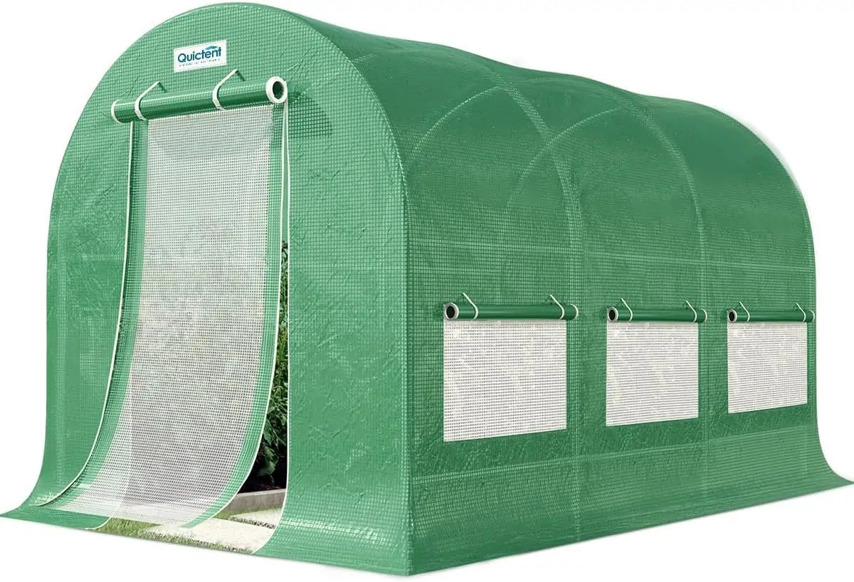 12' x 7' x 7' Tunnel Greenhouse Green#color_green (with 1 door)