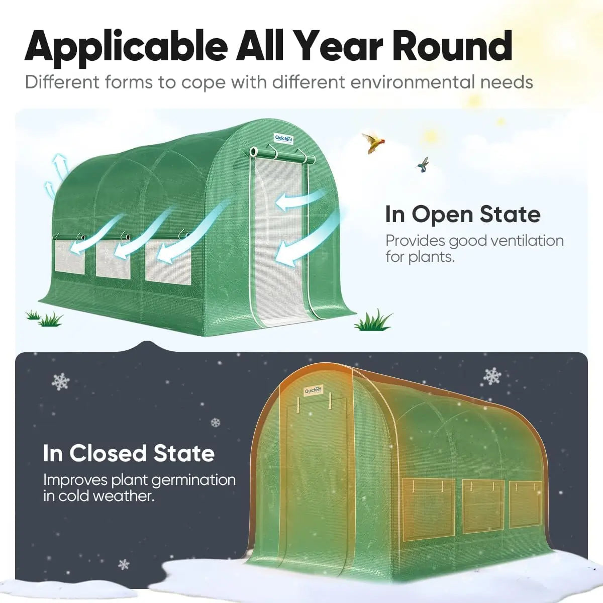 Applicable for all year round#color_green (with 1 door)