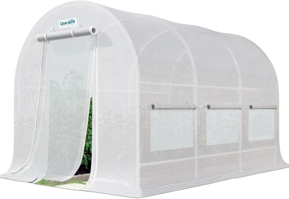 12' x 7' x 7' Tunnel Greenhouse white#color_white (with 1 door)