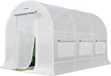 12' x 7' x 7' Tunnel Greenhouse white#color_white (with 1 door)