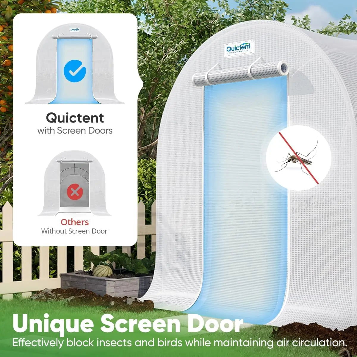 Unique screen door#color_white (with 1 door)