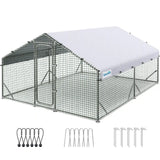 12x9x6.6FT Quictent Large Metal Chicken Coop#size_12x9FT Regular-No ladder