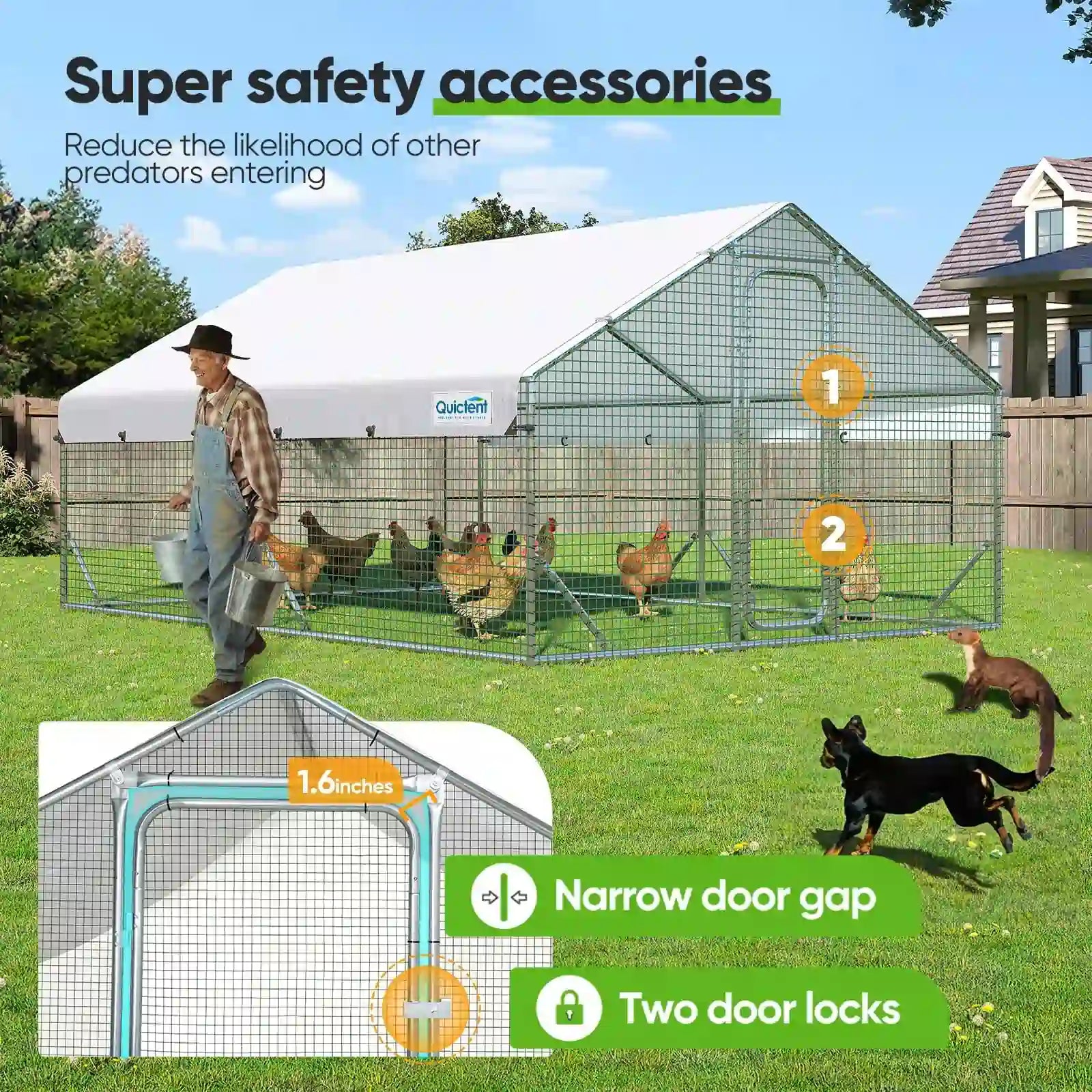 300 of zip ties are included#size_12x9FT Regular-No ladder