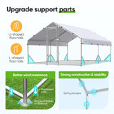 Stable Rust-Resistant Supporting Frame#size_12x9FT with ladder