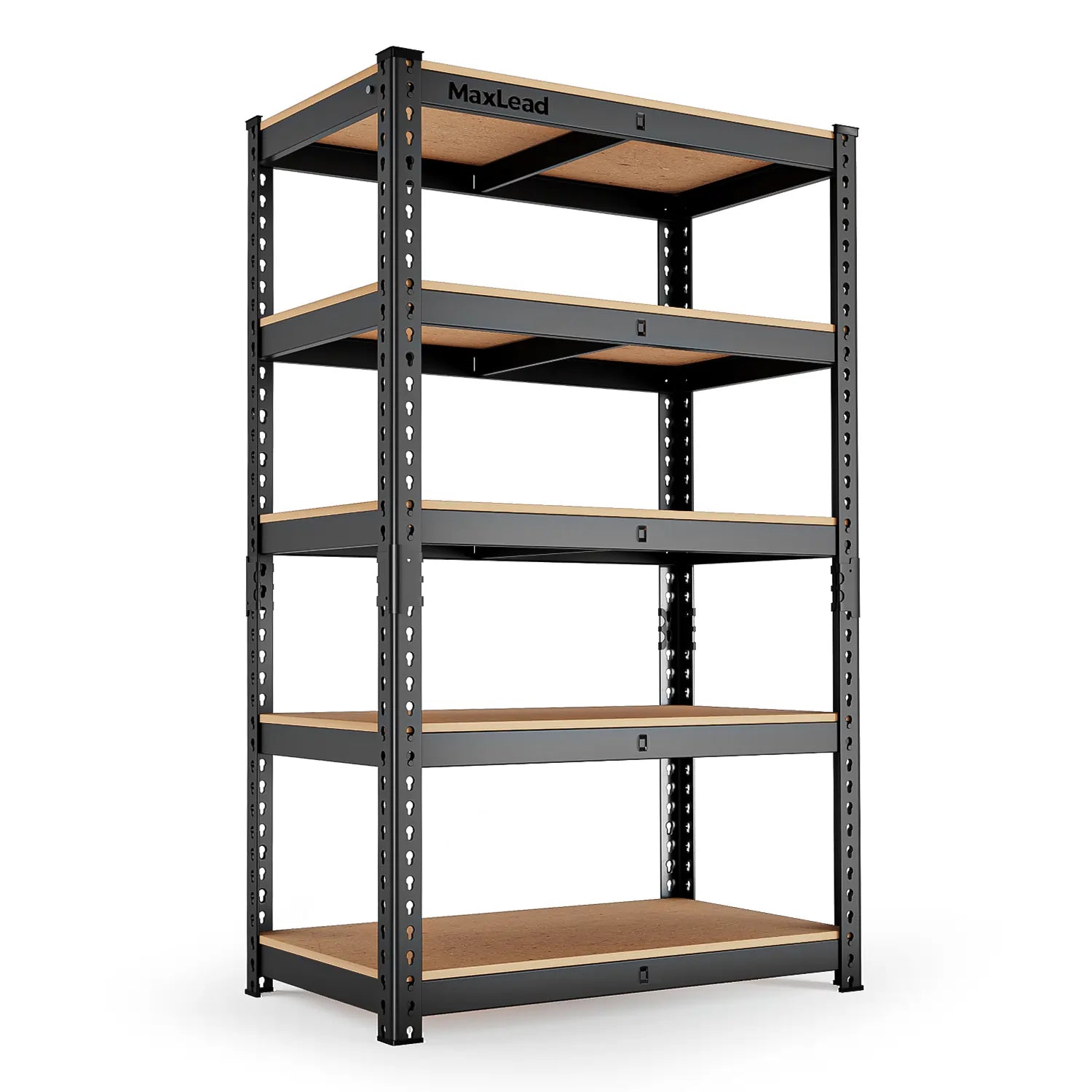 MAXLEAD 72" 2500LBS Heavy Duty Shelving Unit - Black