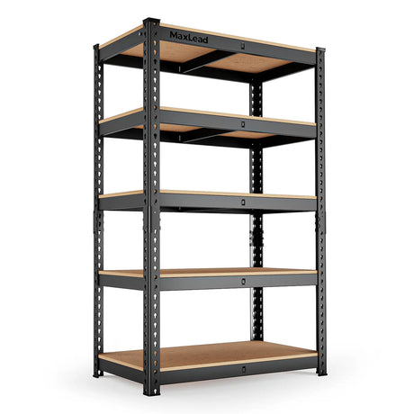 MAXLEAD 72" 2500LBS Heavy Duty Shelving Unit - Black
