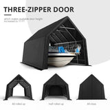 13' x 20' x 12' Heavy Duty Peak Portable Storage Shed
