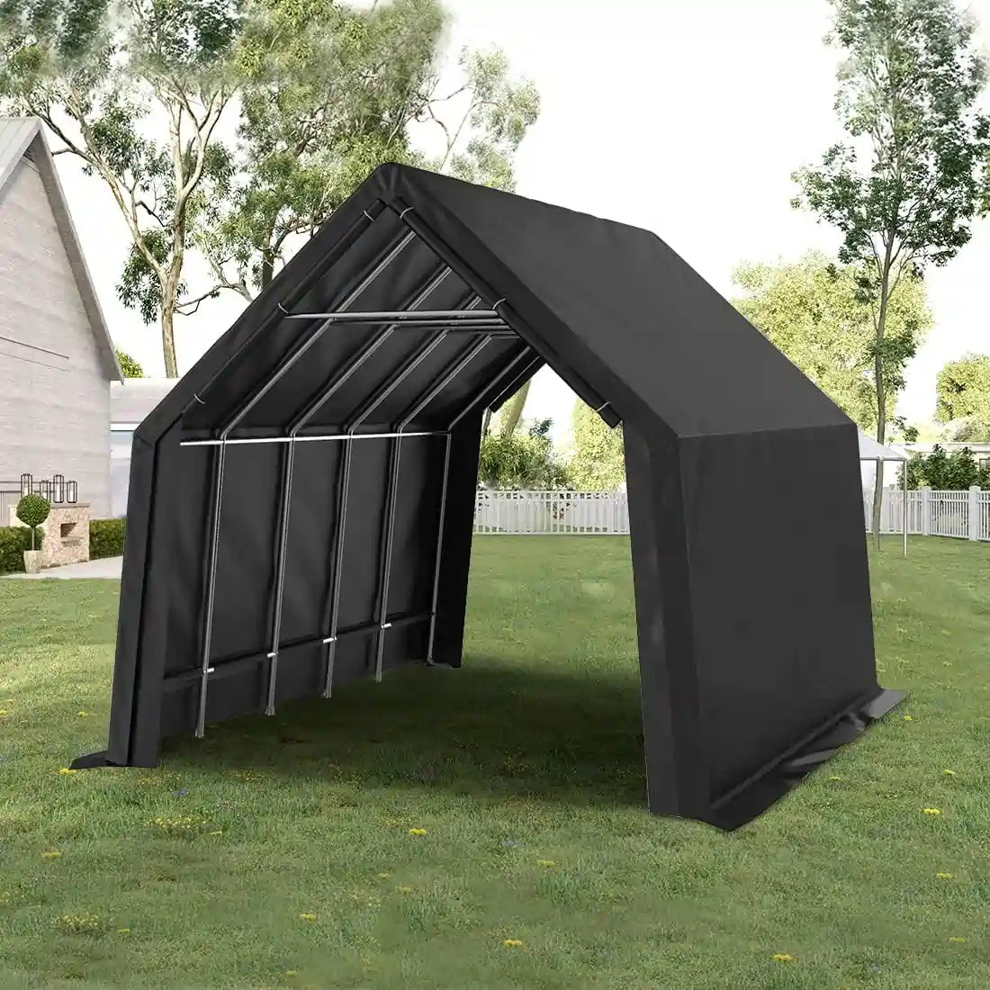 13' x 20' x 12' Heavy Duty Peak Portable Storage Shed