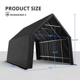 13' x 20' x 12' Heavy Duty Peak Portable Storage Shed
