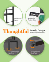 HOKEEPER 650LBS Closet Organizer with Coat Rack