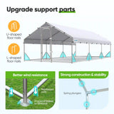 galvanized rust-free poles#size_18x9FT Regular-No ladder