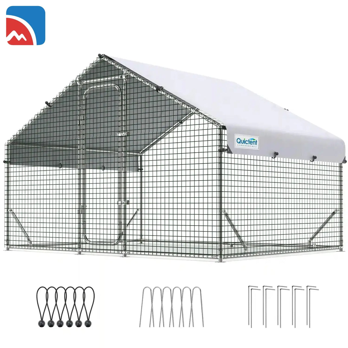 Large Metal Chicken Coop Run