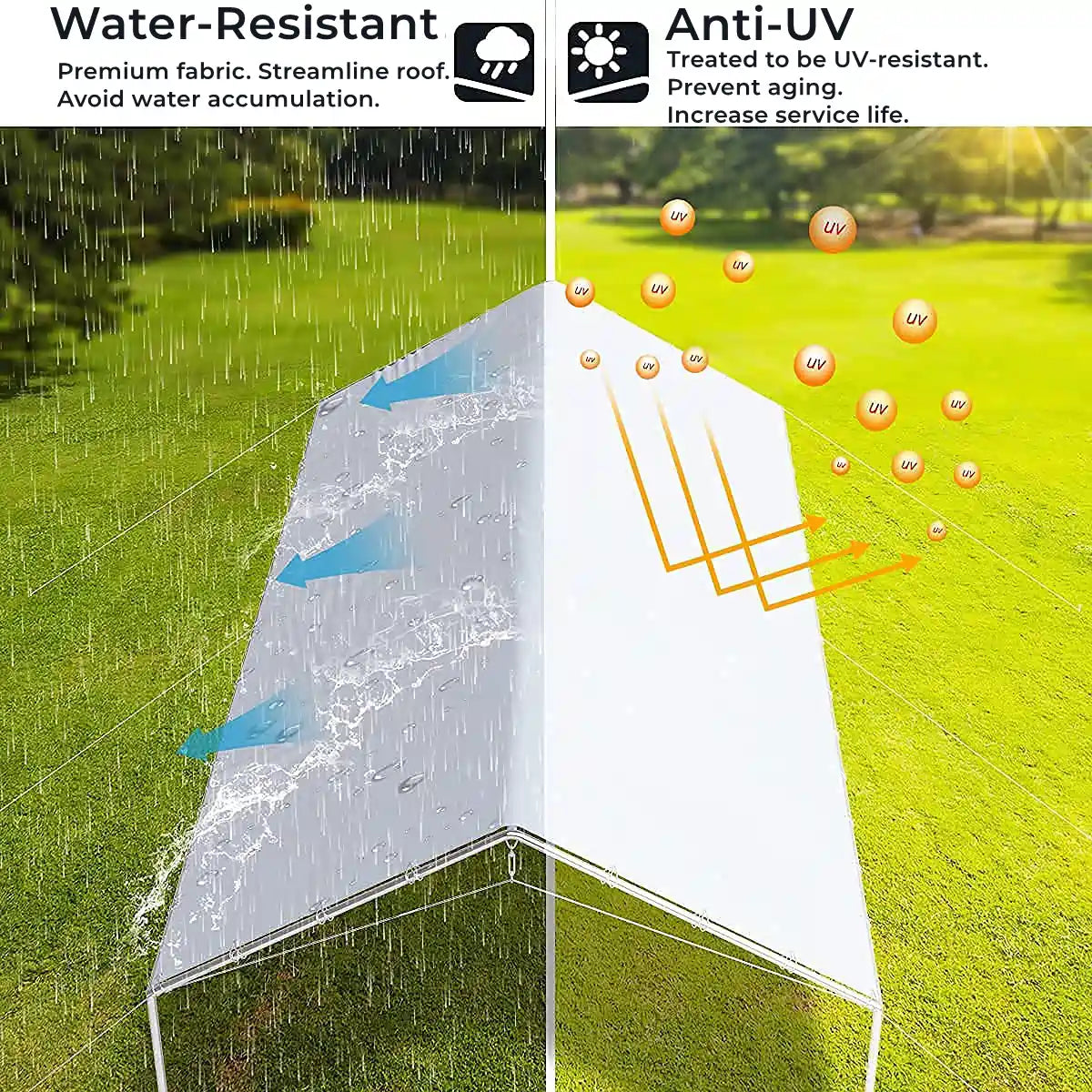 Waterproof car canopy#color_gray