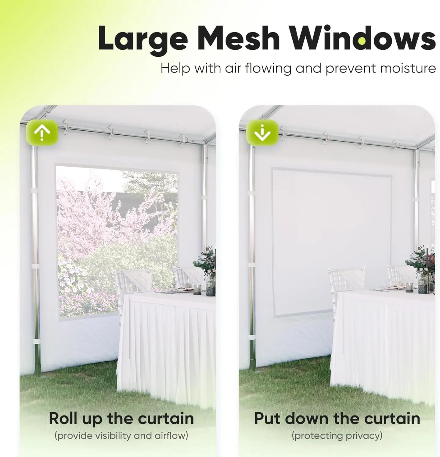 6pcs Mesh Windows & Window Covers