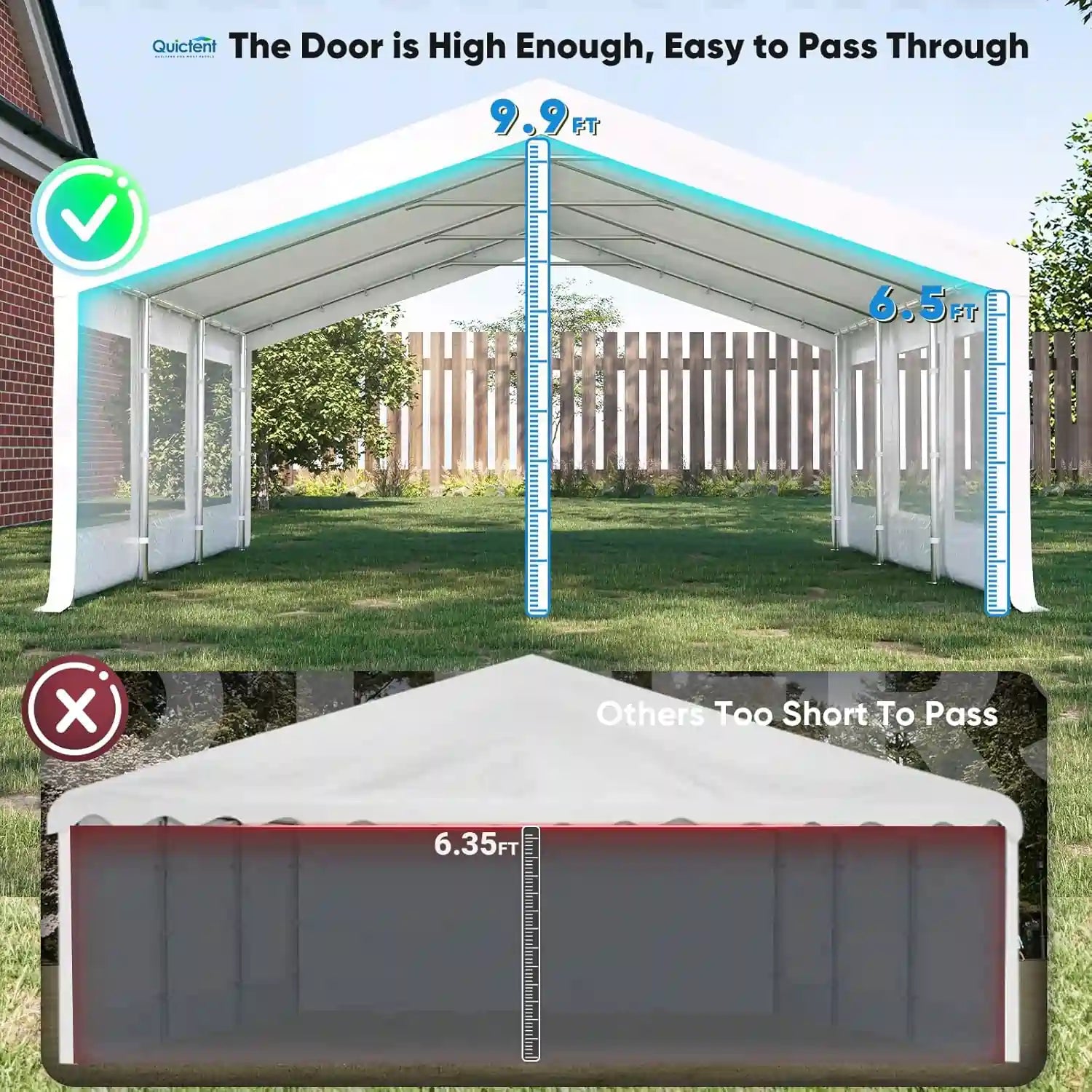 9.9ft peak door height