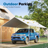 Carport Car Canopy Garage Outdoor Boat Shelter#color_white