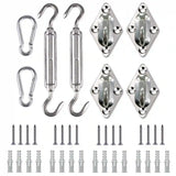 shade sail hardware kits#color_brown