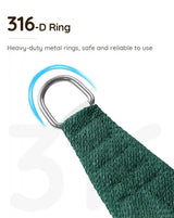 Green Shade Sail D Ring#color_green