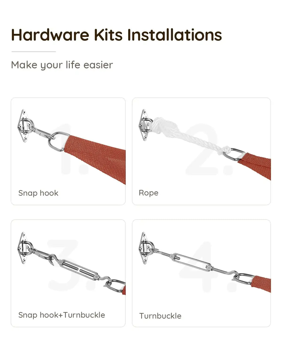 Terracotta shade sail hardware kits#color_terracotta