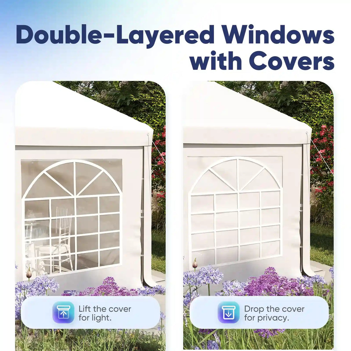 Double-layered windows with cover#style_fire-resistant