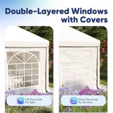 Double-layered windows with cover#style_fire-resistant