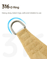 Sand Shade Sail D Ring#color_sand
