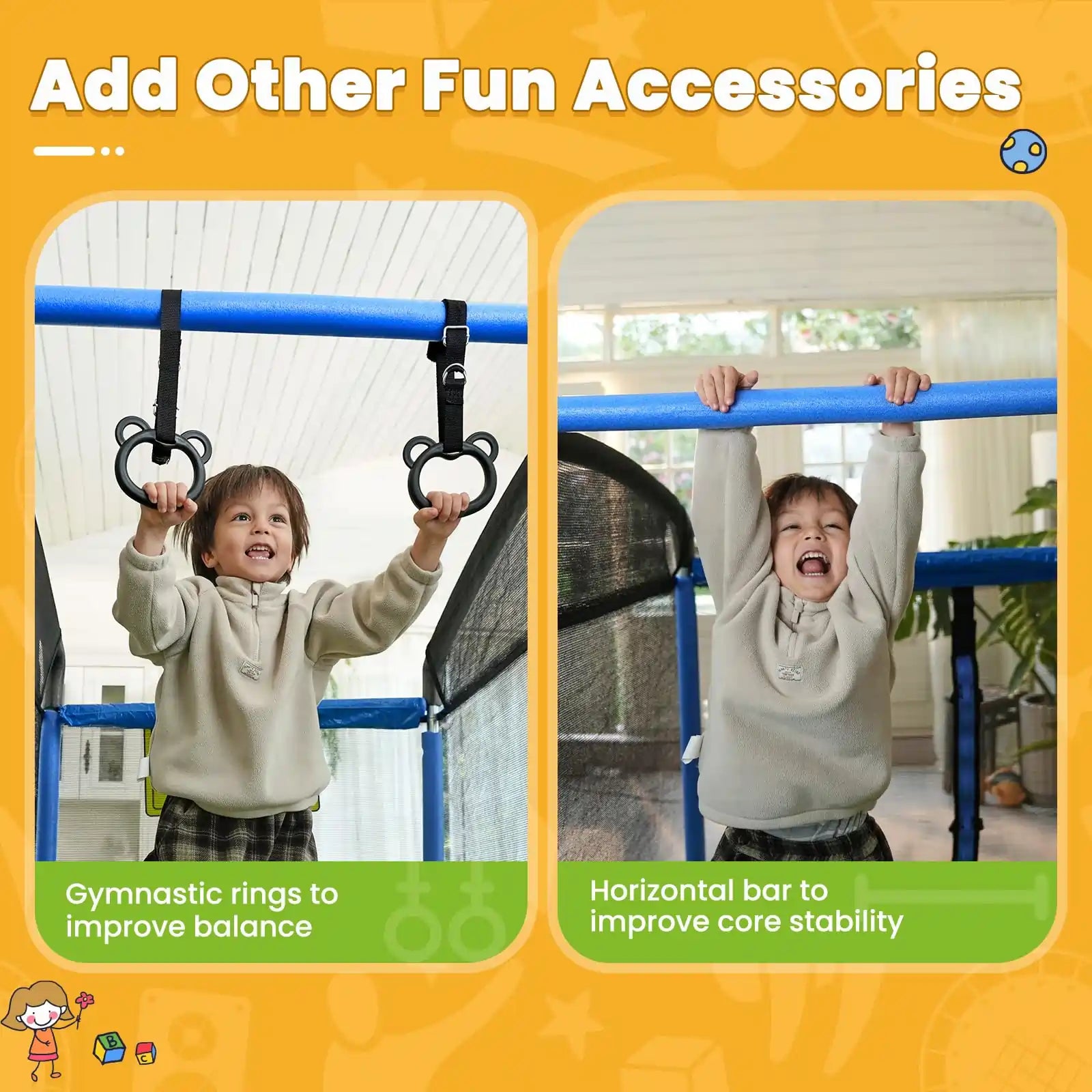 Gymnastic rings and Horizontal bar