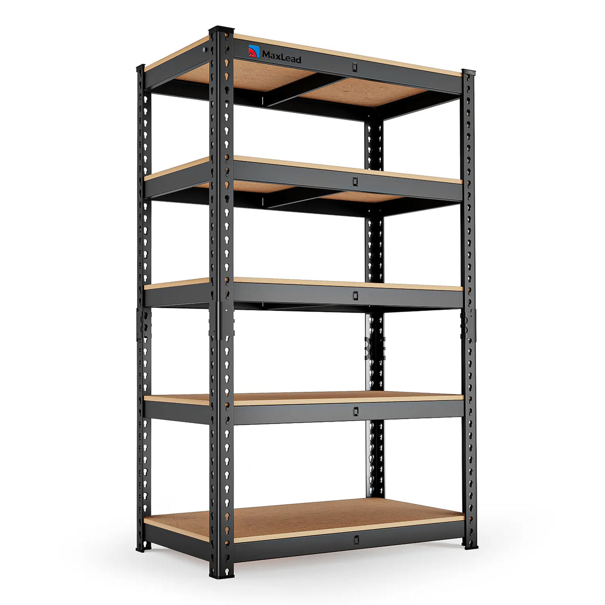 MAXLEAD 72" 2500LBS Heavy Duty Shelving Unit - Black