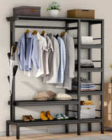 HOKEEPER 650LBS Closet Organizer with Coat Rack