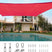 24' x 24' Square Shade Sail#color_red