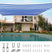 24' x 24' Square Shade Sail#color_white and blue