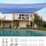 26' x 20' Rectangle Shade Sail#color_blue and white